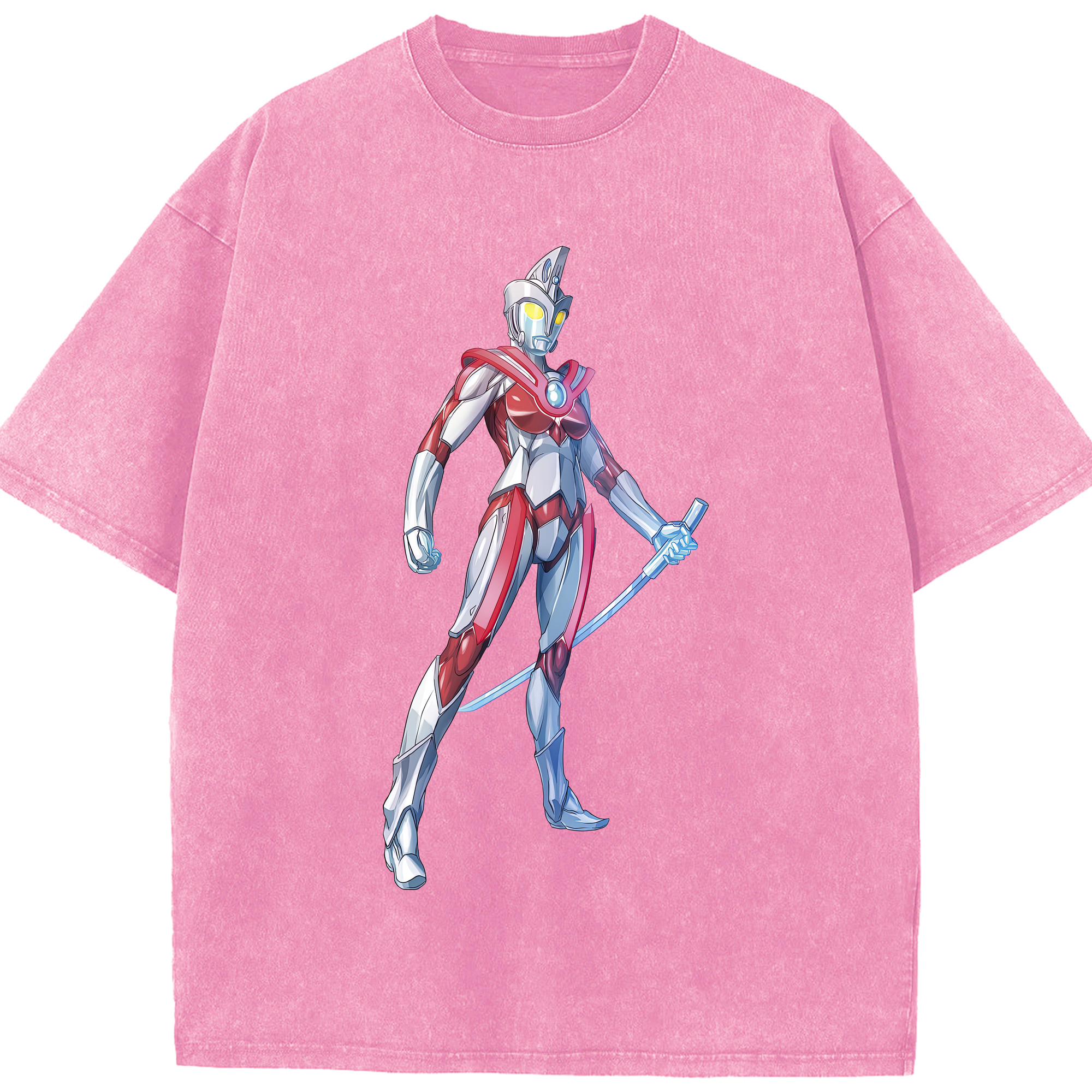 （画像用） ウルトラマン Ultraman 綿100% ヴィンテージ風 半袖Tシャツ（フロントプリント）